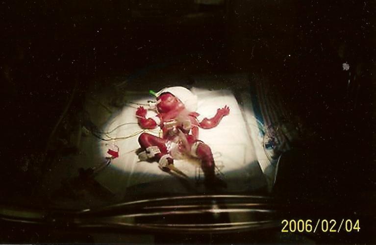 Jennifer right after she was born. 